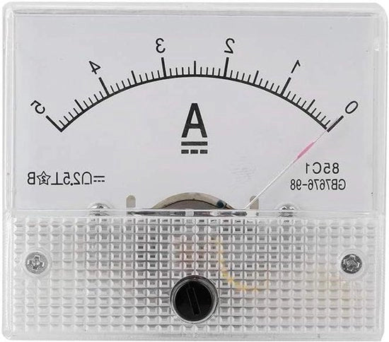 Mini Ampèremetro Analogo Stato di Carga 0-5A DC