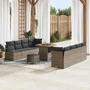 Set Divano da Giardino con cuscino Grigio 80 x 80 x 71 cm 3364448