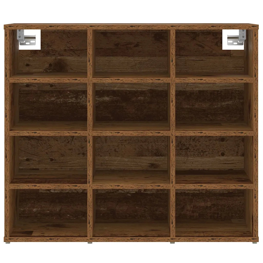 Mobile per scarpe-Scarpiera Legno vecchio 77,5 x 30 x 67 cm