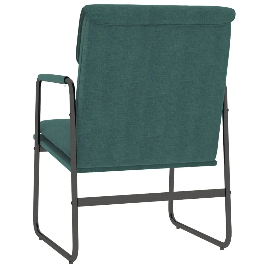 Poltrona | Sedia Lounge Verde Scuro 55x64x80 cm in Tessuto
