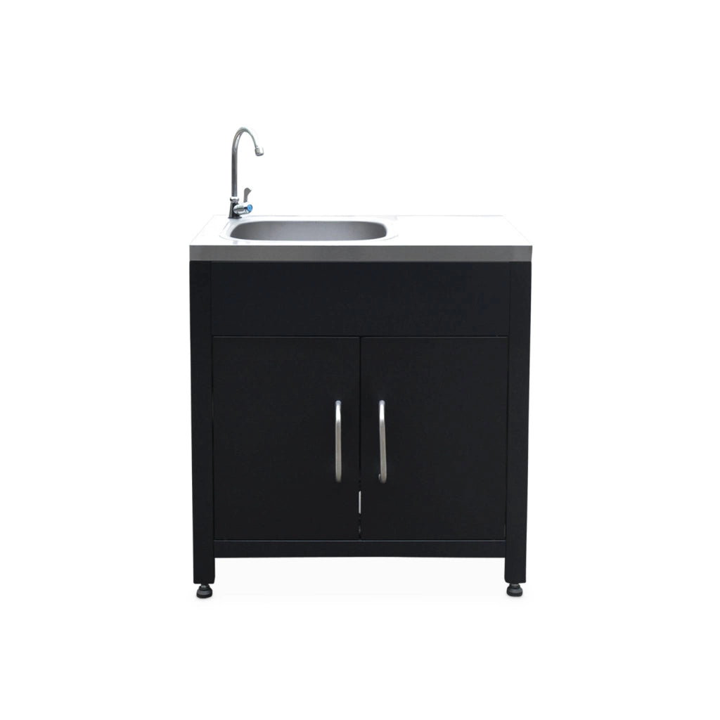 Modulo cucina da esterno con barbecue a gas 4 bruciatori, 5 moduli ,
