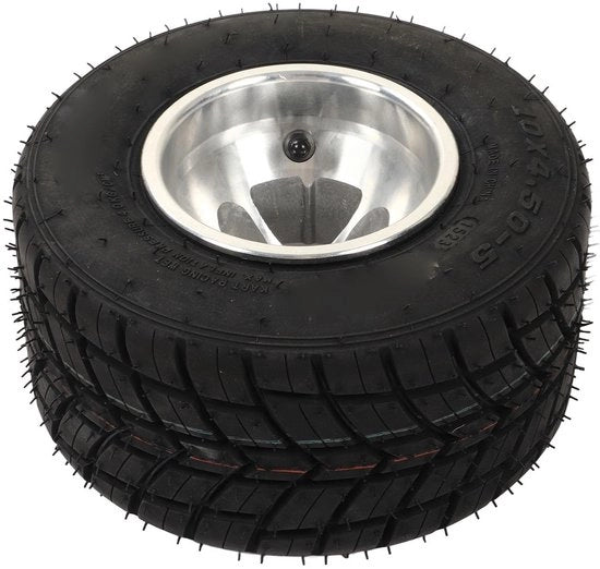 Pneumatici per Kart 10 x 4,50-5 - Antislip Explosivo - Pneumatici di Ricambio - Universali per ATV/UTV - Pneumatici in Gomma Durevole - Comfort Migliorato - Pneumatici per Kart
