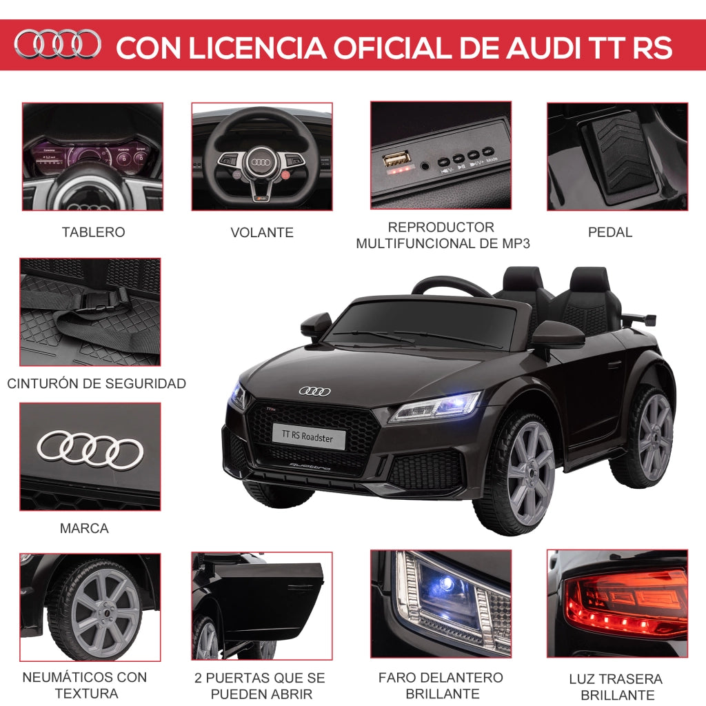 Auto Elettrica per Bambini Audi TT ¨C Minimal ¨C 102x60x44 cm