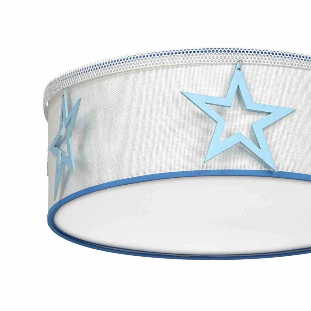Plafoniera STAR blu/bianca 40cm 2xE27 Milagro MLP8281