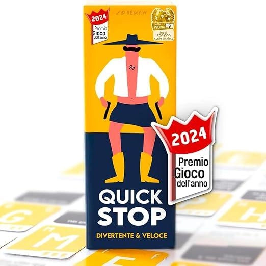 ATM Gaming QUICKSTOP - Gioco di Societa,Gioco di Carte,Da 2 a 7 Giocatori,Asmodee,Eta 10+