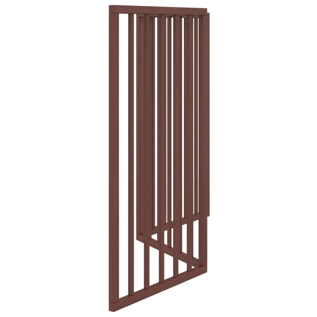 Cancello Cani Pieghevole 3 Pannelli Marrone 150cm Legno Pioppo CFW9515738