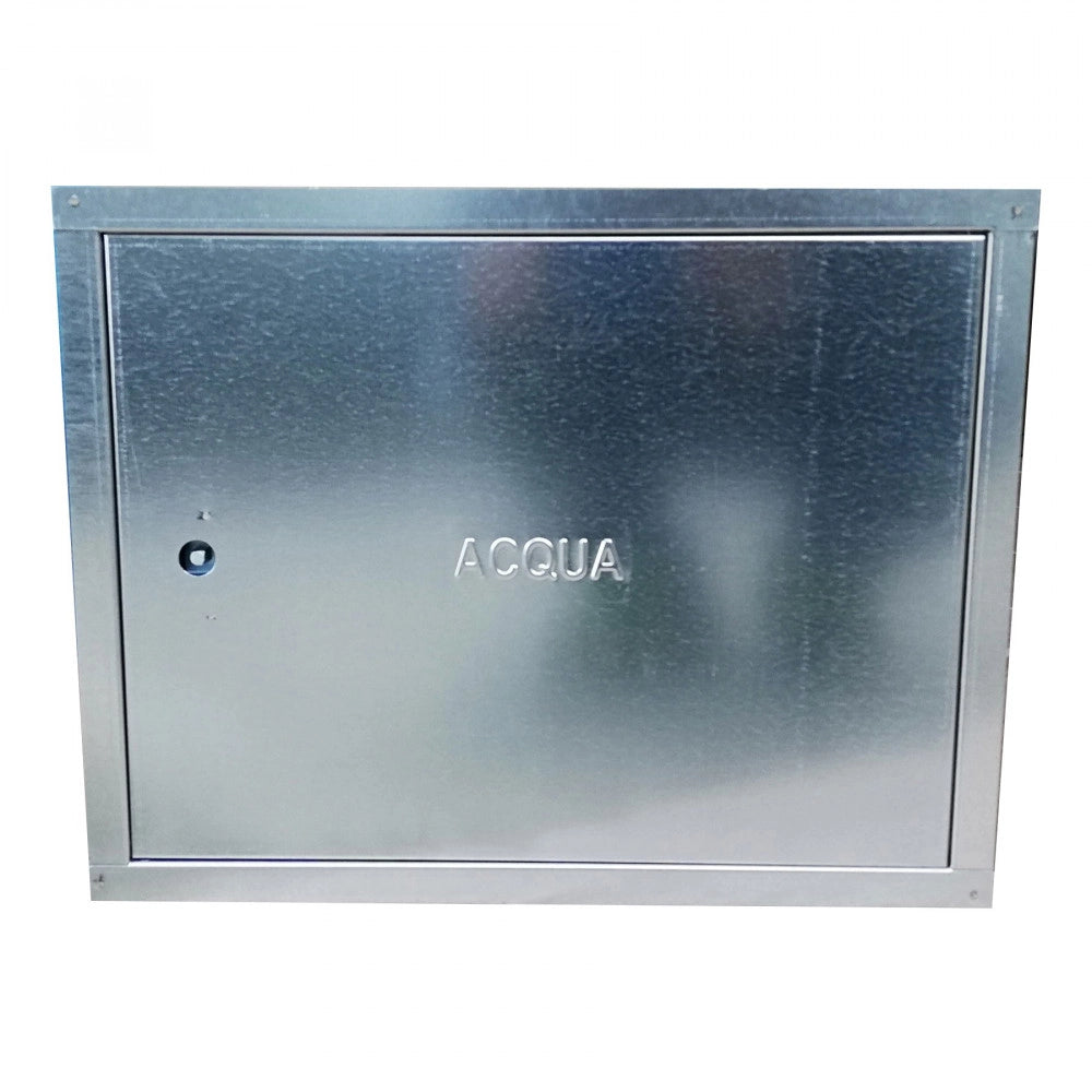 Sportello portello porta zincata per chiusura nicchia contatore acqua, scegli se  lc 45 x hc 35 cm ( ln 41 x hn 31 cm )