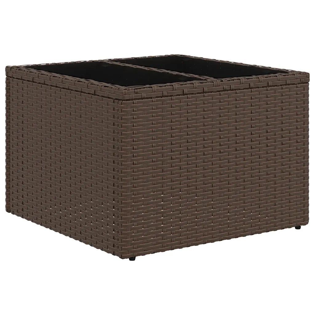 Set Divani da Giardino 8 pz con Cuscini Marrone in Polyrattan 3220512