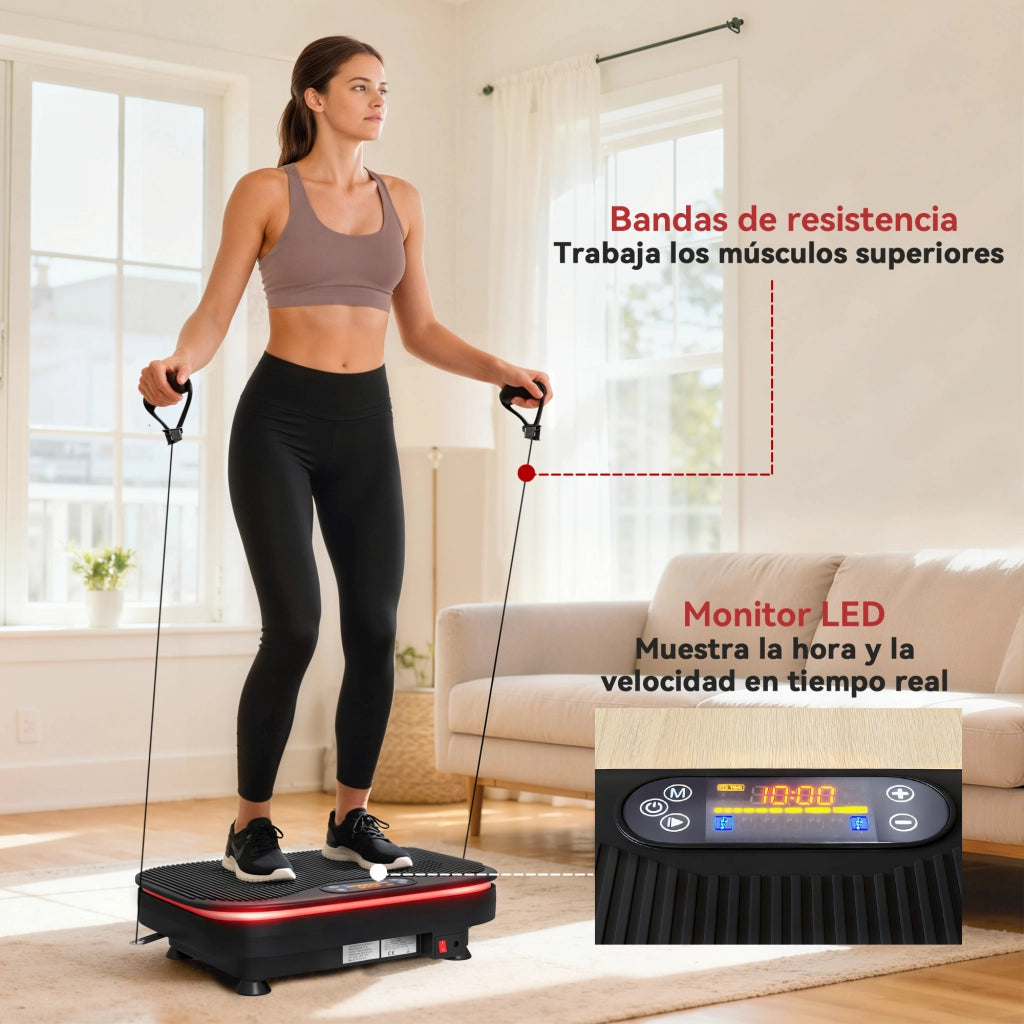 Plataforma Vibratoria ¨C zephmum ¨C 99 Velocit¨¤ 3 Programmi Bluetooth LED