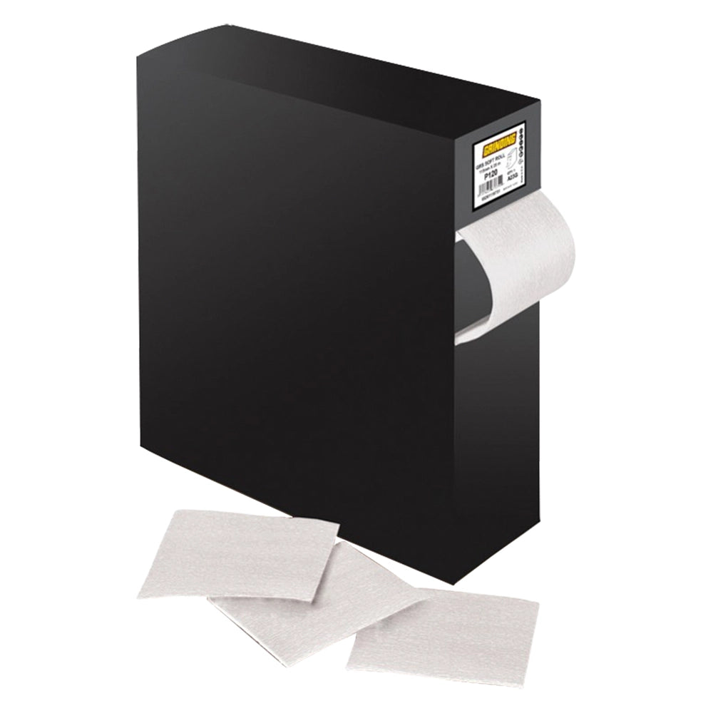 CARTA FLESSIBILE AL LATTICE 'SOFT ROLL' grana 320 - mm 115 x mt 25  - GRINDING