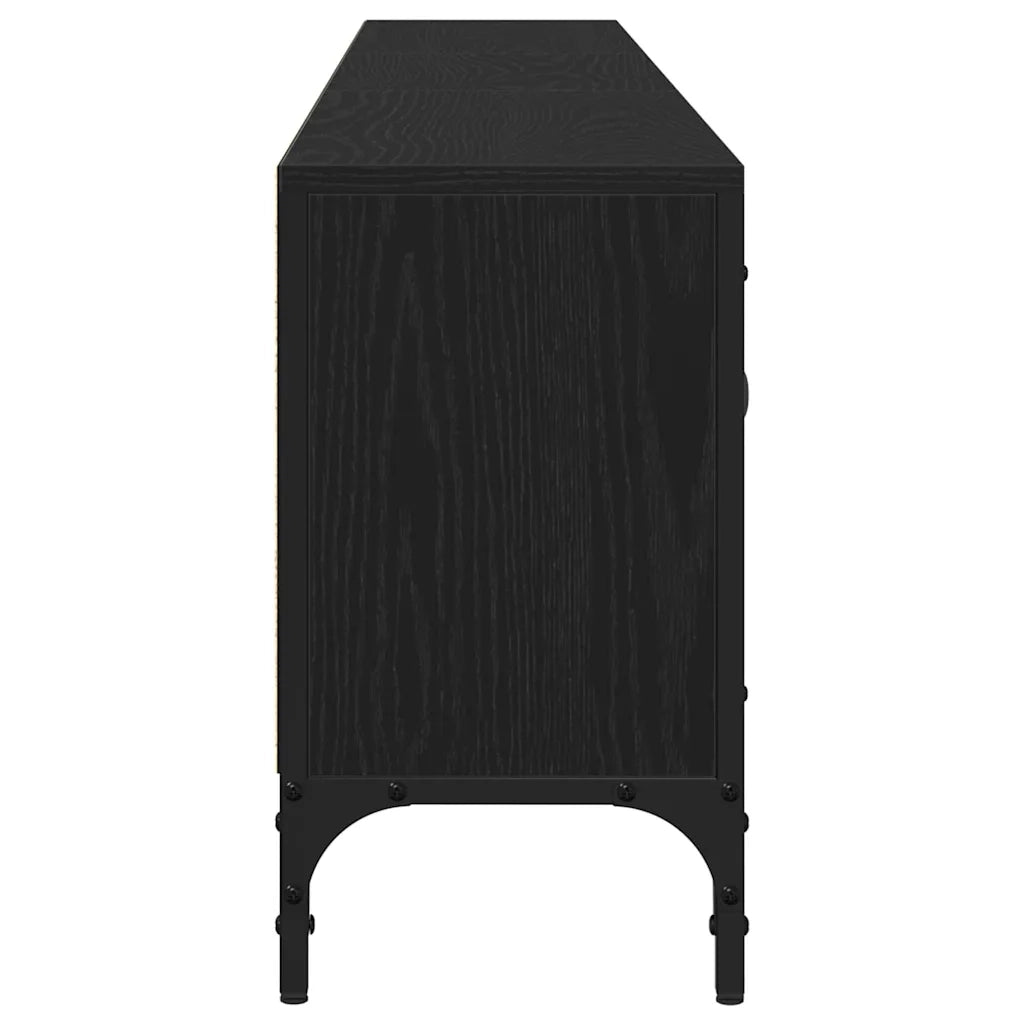 Mobile TV-Credenza per TV-Console TV Rovere nero 200 x 25 x 44 cm Legno multistrato