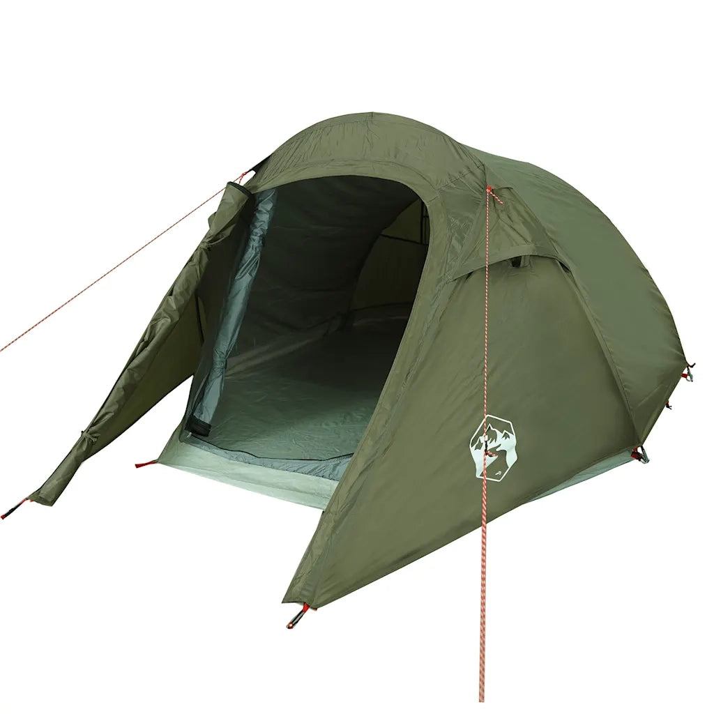 Tenda da Campeggio a Tunnel 3 Persone Verde Oliva Impermeabile 4009627