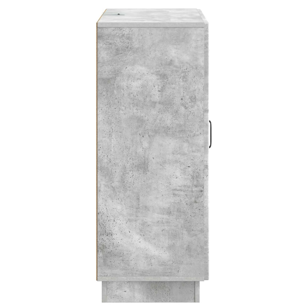 Credenza | Madia | Buffet da pranzo | Armadio da pranzo Grigio Cemento 66 x 34,5 x 87 cm Legno ingegnerizzato