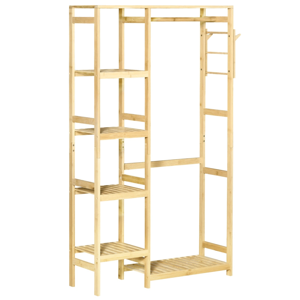 Armadio appendiabiti con ripiani e 4 ganci ¨C Minimal ¨C 90x30x155 cm