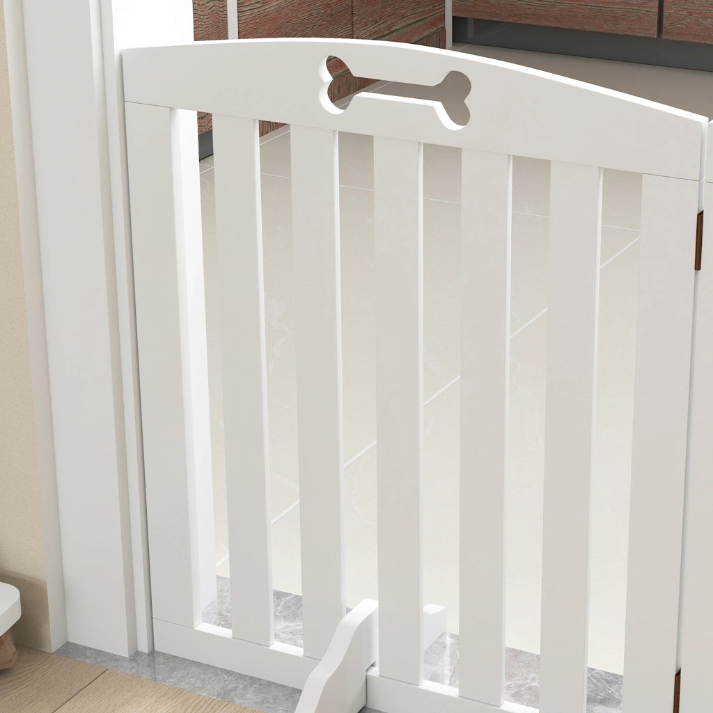 Cancello per Cani ¨C Minimal ¨C Bianco 155x30x61 cm