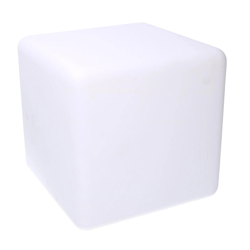 Lampada led plastica ricaricabile multicolor quadro cm 30x30h30