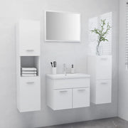 Set Mobili da Bagno Bianco in Truciolato 3070910