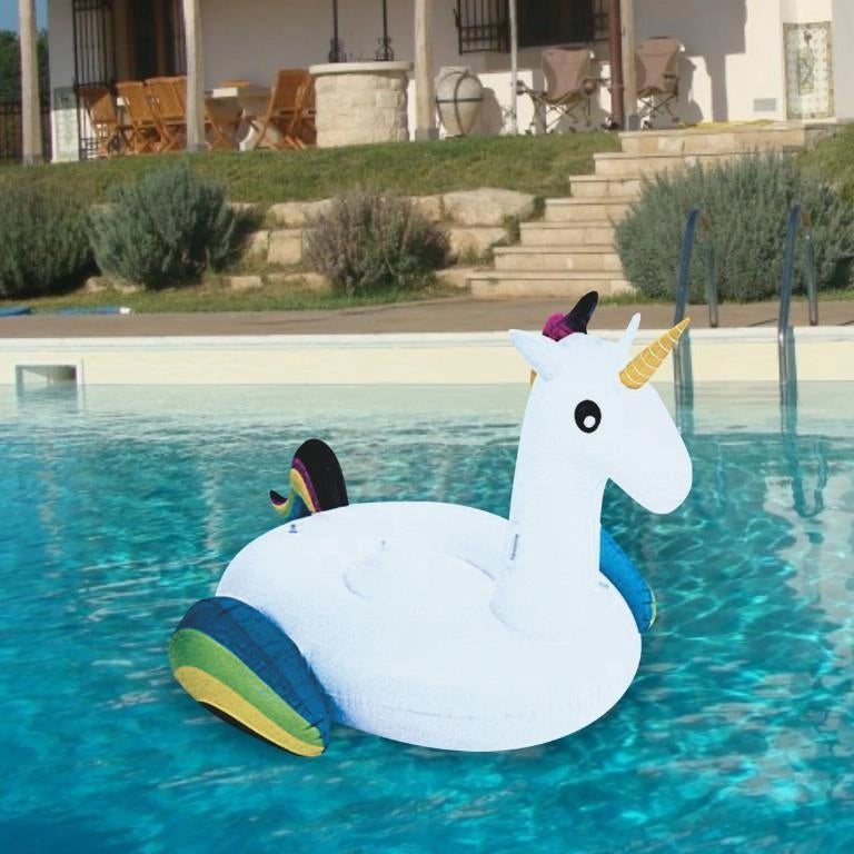 Salvagente Gonfiabile Giochi Piscina Mare unicorno adulto 132 x 110 x 78 cm