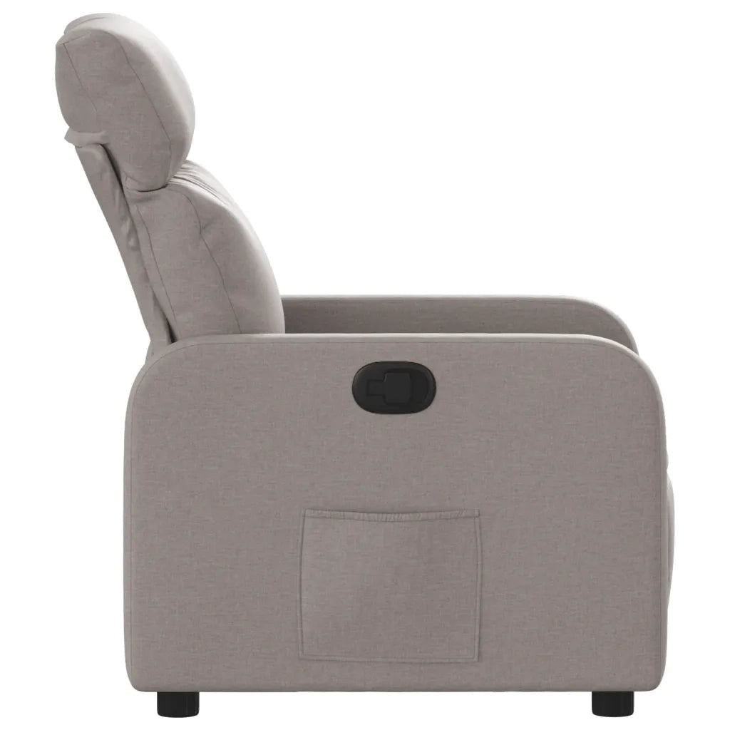 Poltrona Reclinabile in Tessuto Tortora 374172