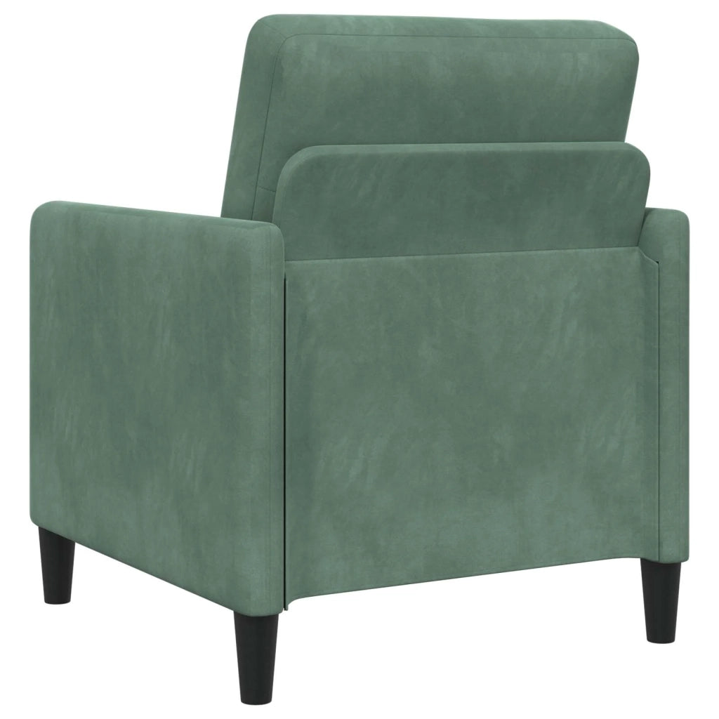 Set di Divani con Storage 2 pz Verde Mare Poliestere 3429201