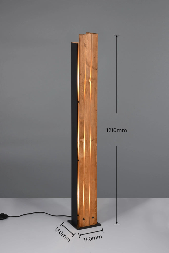 Lampada da terra KARUNI Trio legno chiaro 121cm 3xE27