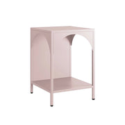 Comodino, tavolino industriale, rosa
