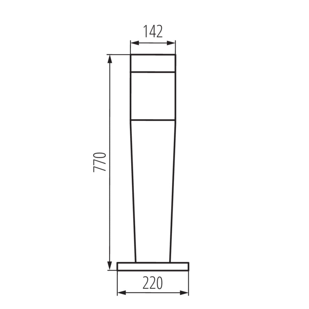 Lampada paletto esterno Kanlux INVO 29172 E27 IP54