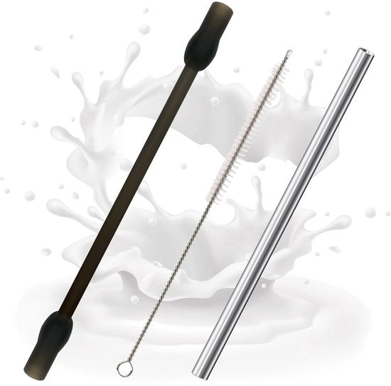 Imbottigliatore in acciaio inossidabile - imbottigliatore in silicone - set di spazzole per pulizia - compatibile con EQ6 di Siemens - resistente al calore - alternativa duratura