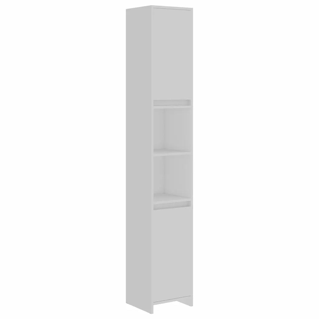 Set Mobili da Bagno 4 pz Bianco in Truciolato 3056889