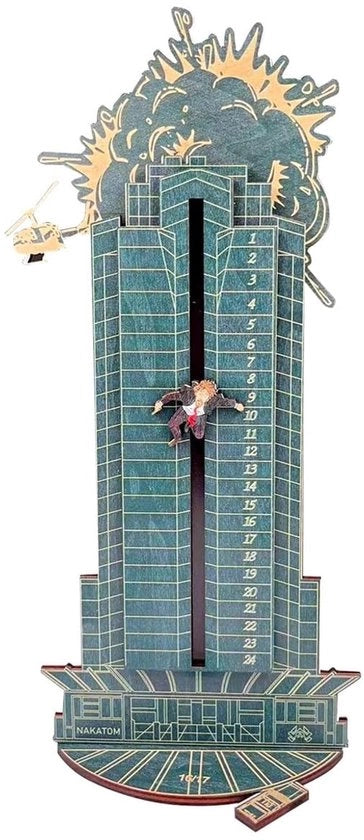 Calendario da parete in legno - Decorazione da tavolo - Calendario da aprire a giorni - Materiale legno - Residuo riciclabile - Resistente alla luce - Calendario da aprire a giorni