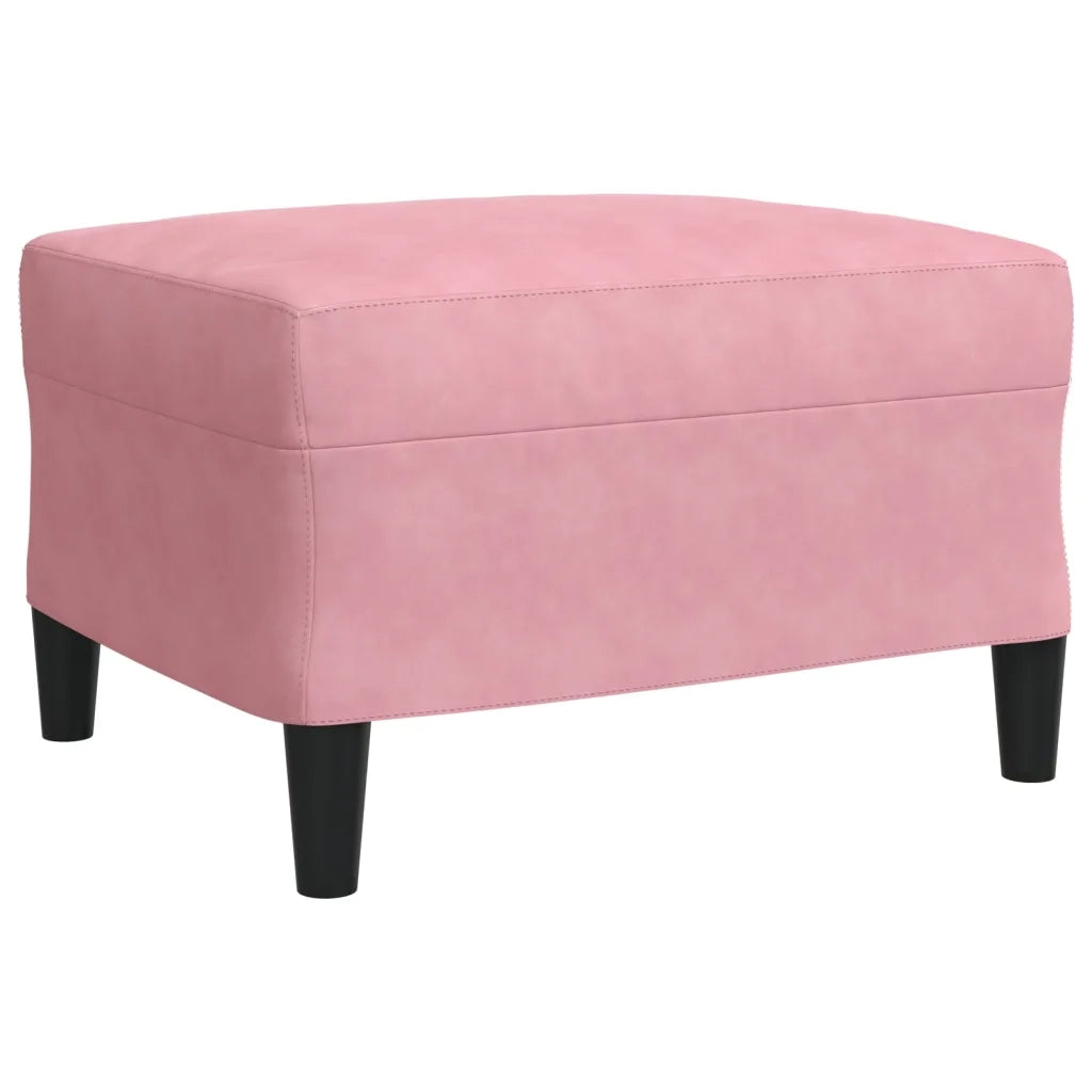 Set di Divani 4 pz con Cuscini e Rinforzi rosa in Velluto 3278384