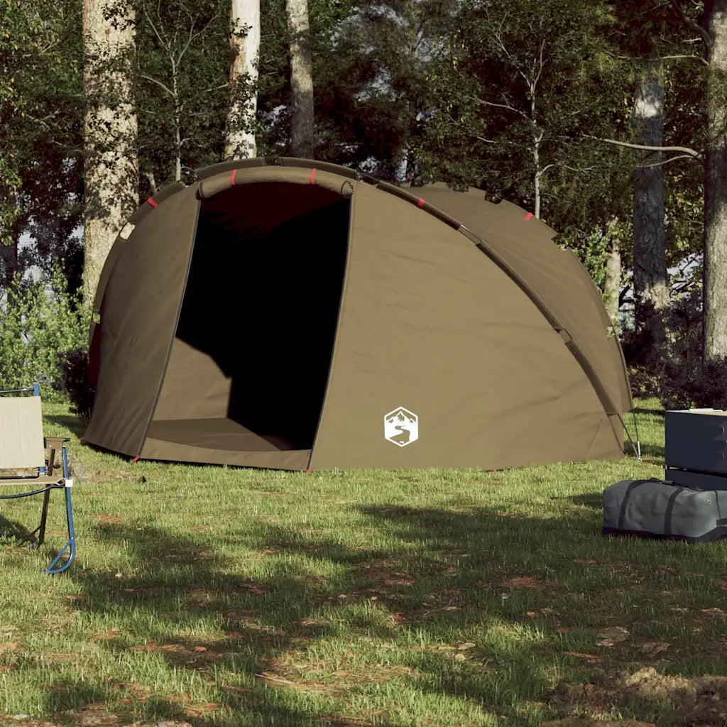 Tenda da Pesca per 5 Persone-Tenda da campeggio Verde Oliva Impermeabile 492674