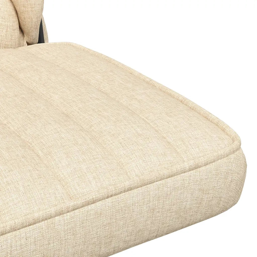 Sedia da Ufficio Girevole Crema in Tessuto 4105403