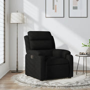 Poltrona reclinabile in tessuto nero 3205722
