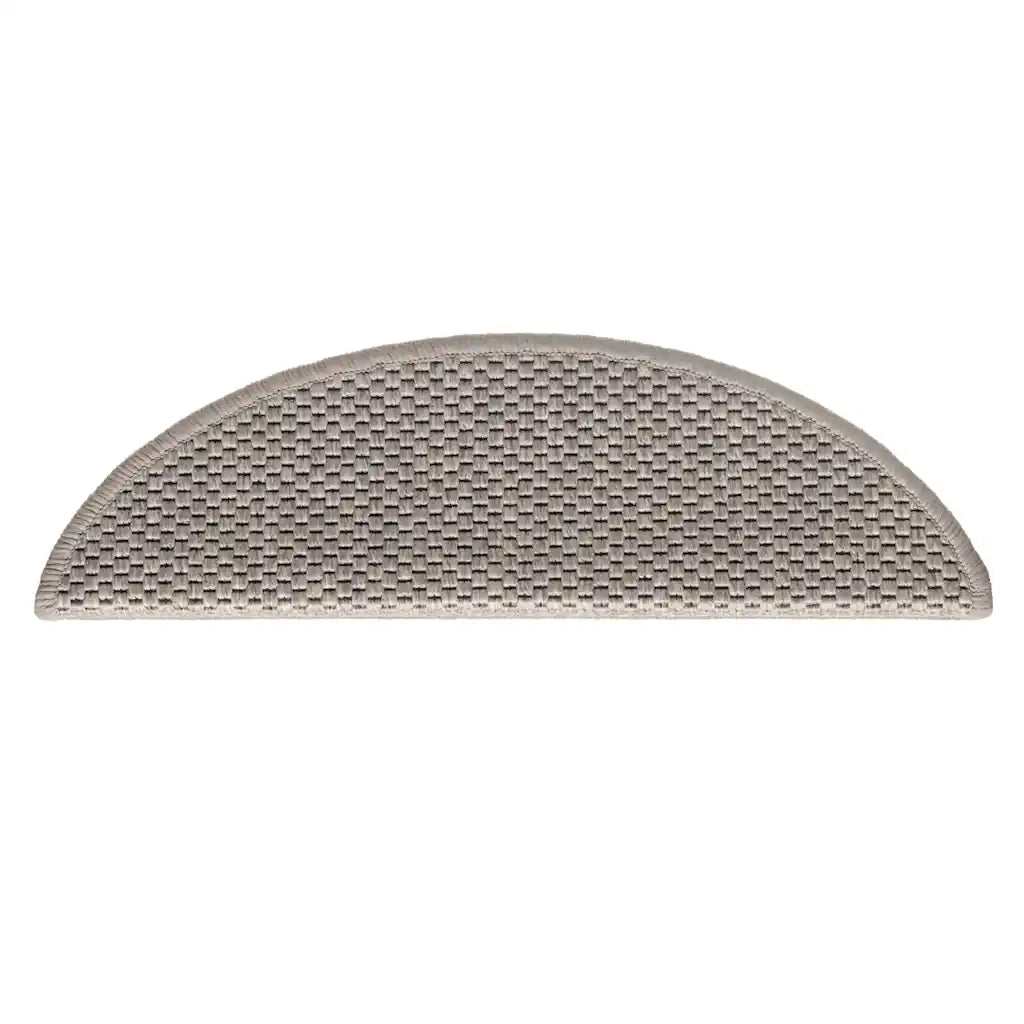 Tappeti Autoadesivi Scale Aspetto Sisal 30 pz 56x17x3cm Argento 3365859