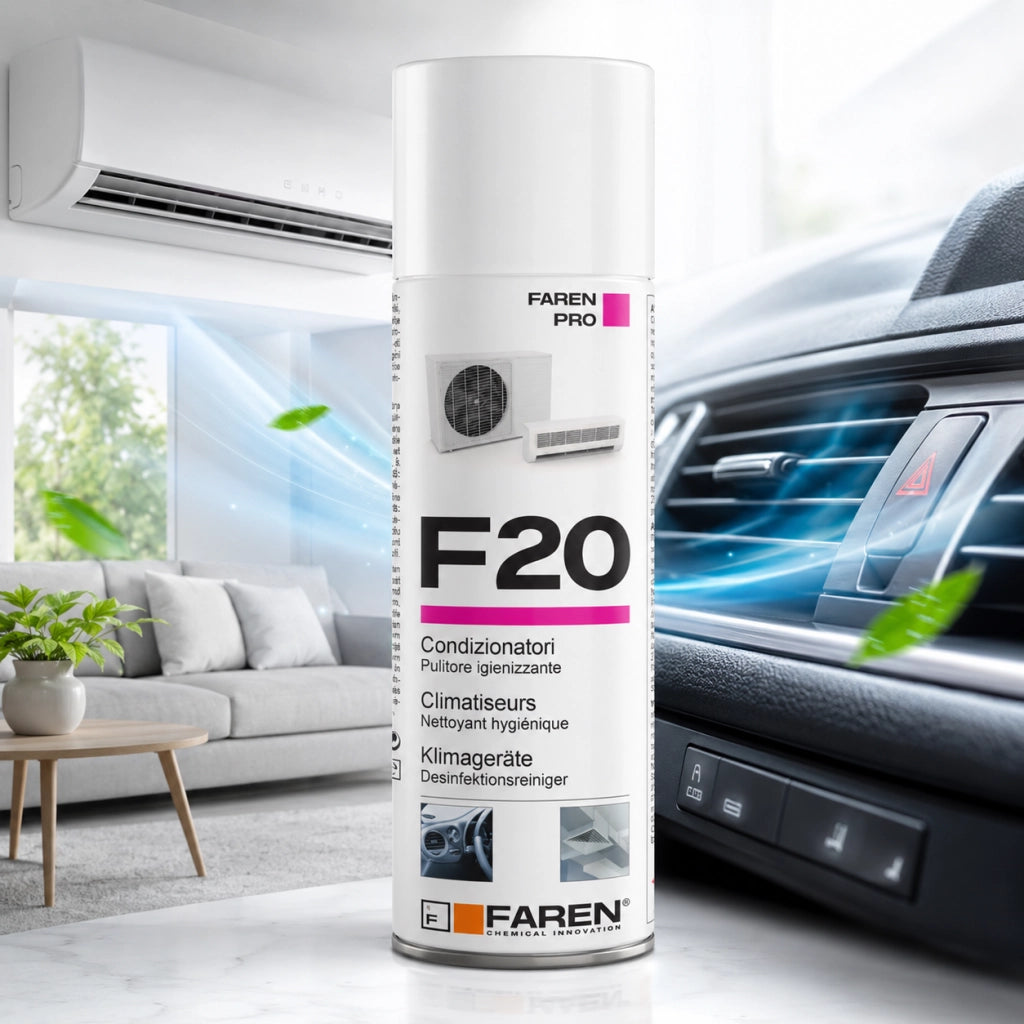 Faren f20 igienizzante spray profumato per climatizzatori casa auto 400ml 2 pezzi
