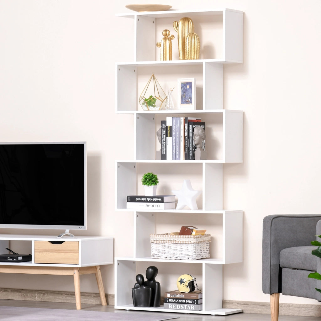 Libreria in Legno ¨C zephmum ¨C Bianco 80x24x191 cm