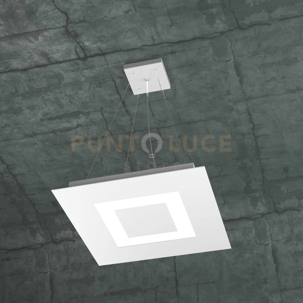 CARPET SOSPENSIONE 40X40 4 LUCI BIANCO 1137-S40-BI