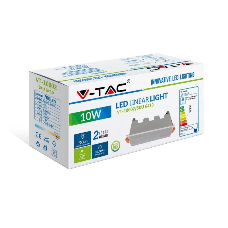 Luce lineare LED da 10 W 6400K BIANCO