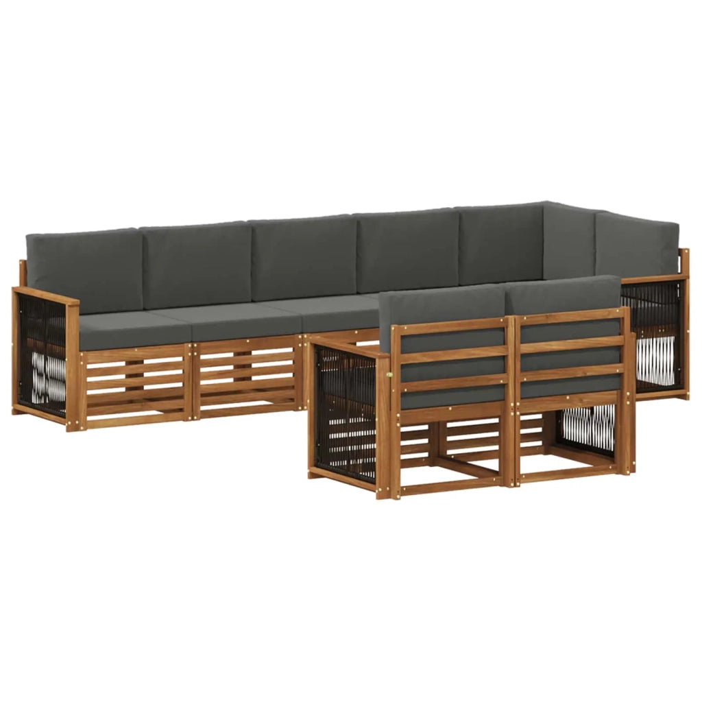 Set divani Legno di Acacia Massello 3384503