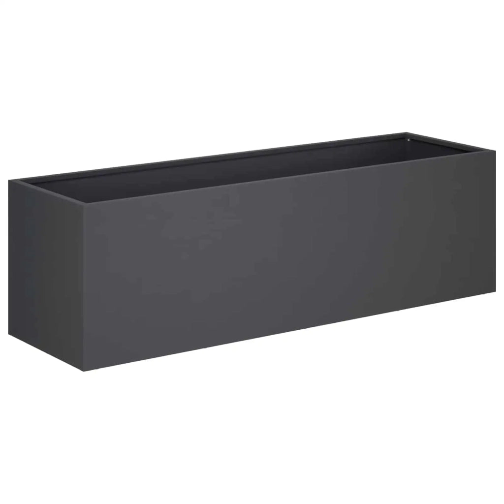 Vaso da giardino 2 pz Antracite 80 x 30 x 30 cm 8005209