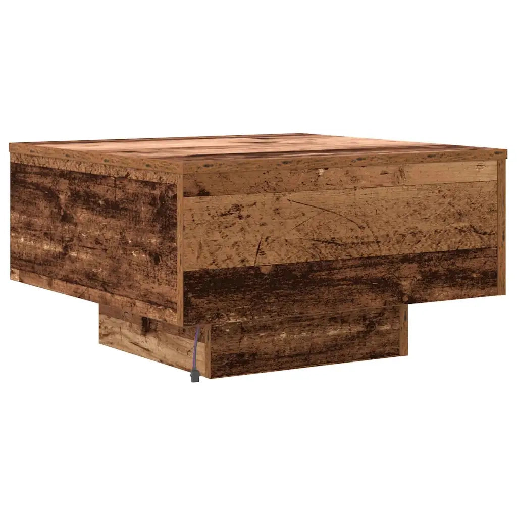 Tavolino da Salotto-Tavolino da soggiorno-Tavolo Legno vecchio 55 x 55 x 31 cm 911872