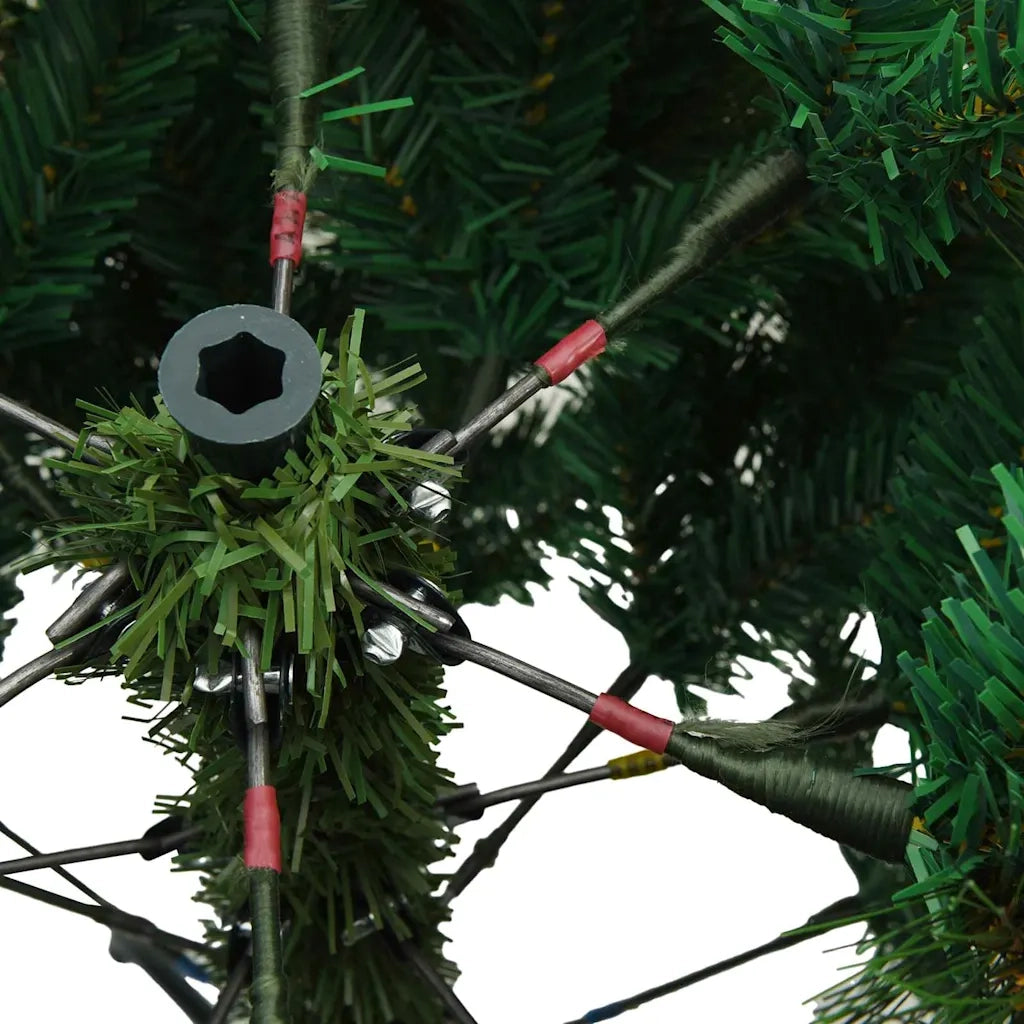 Albero di Natale Artificiale con Rami Pieghevoli Verde 120 cm 42019331
