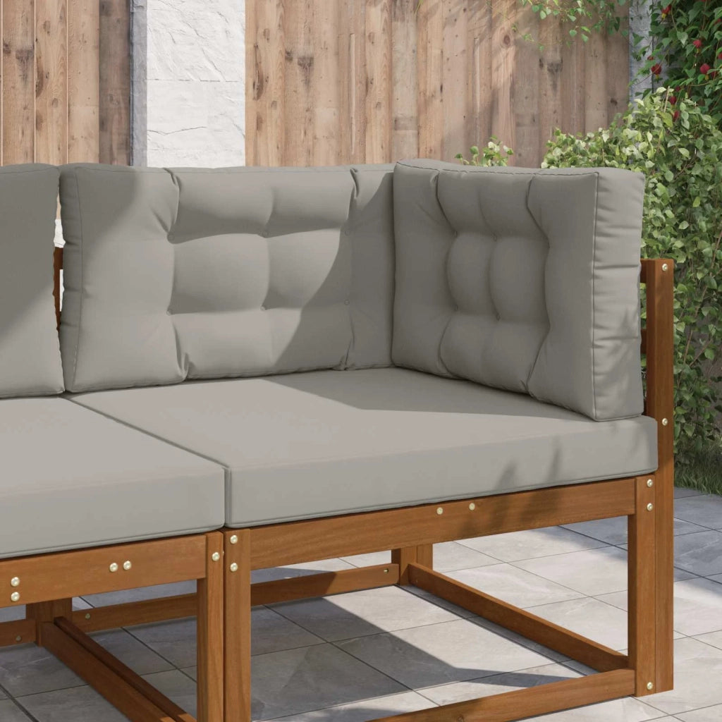 Cuscino per divano da esterno 3 pcs Grigio Poliestere 900881