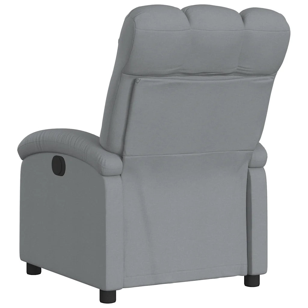 Poltrona reclinabile in tessuto grigio chiaro 3205380