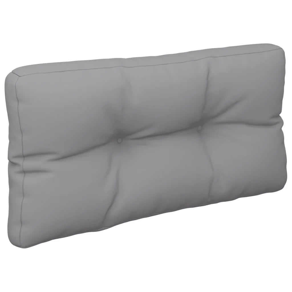 Cuscino per Pallet Grigio 80x40x12 cm in Tessuto 360602