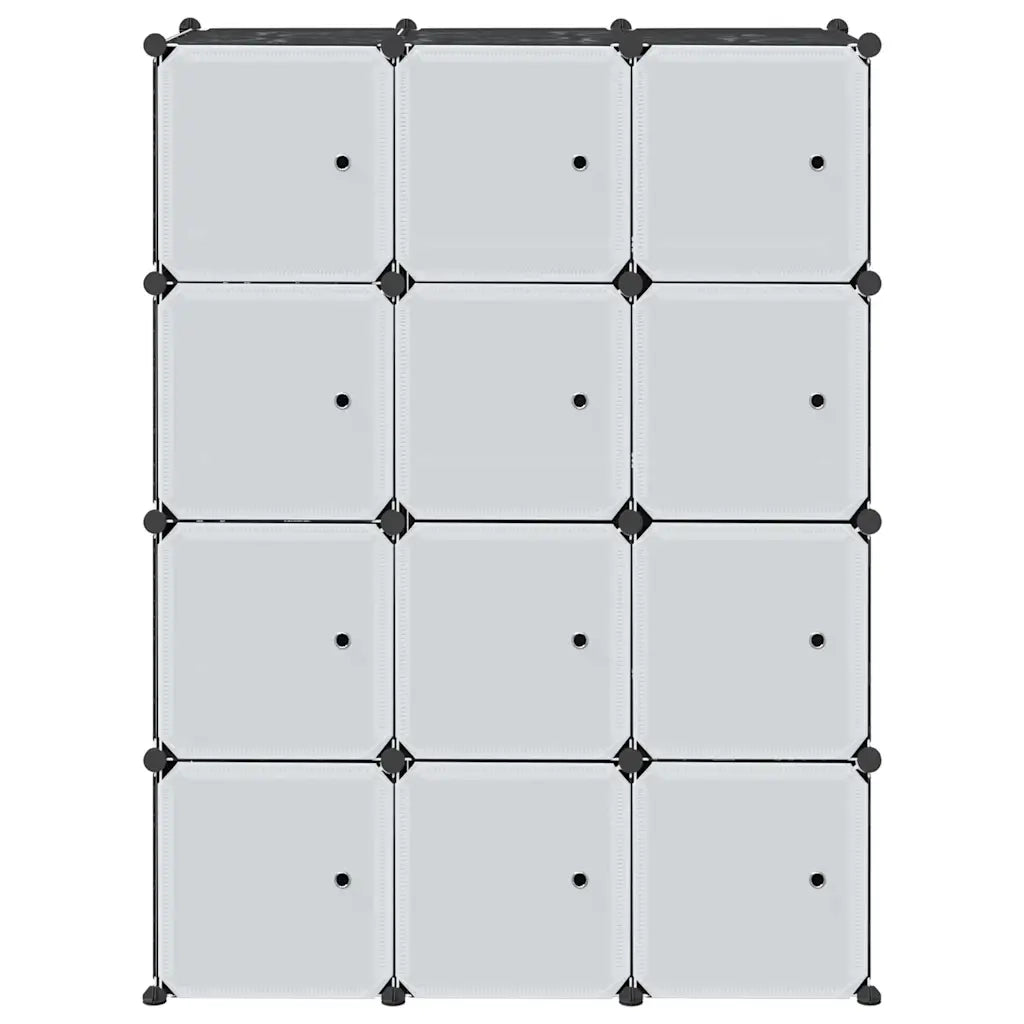 Organizzatore Portaoggetti con 12 Cubi e Aste per Appendere PP 4019582