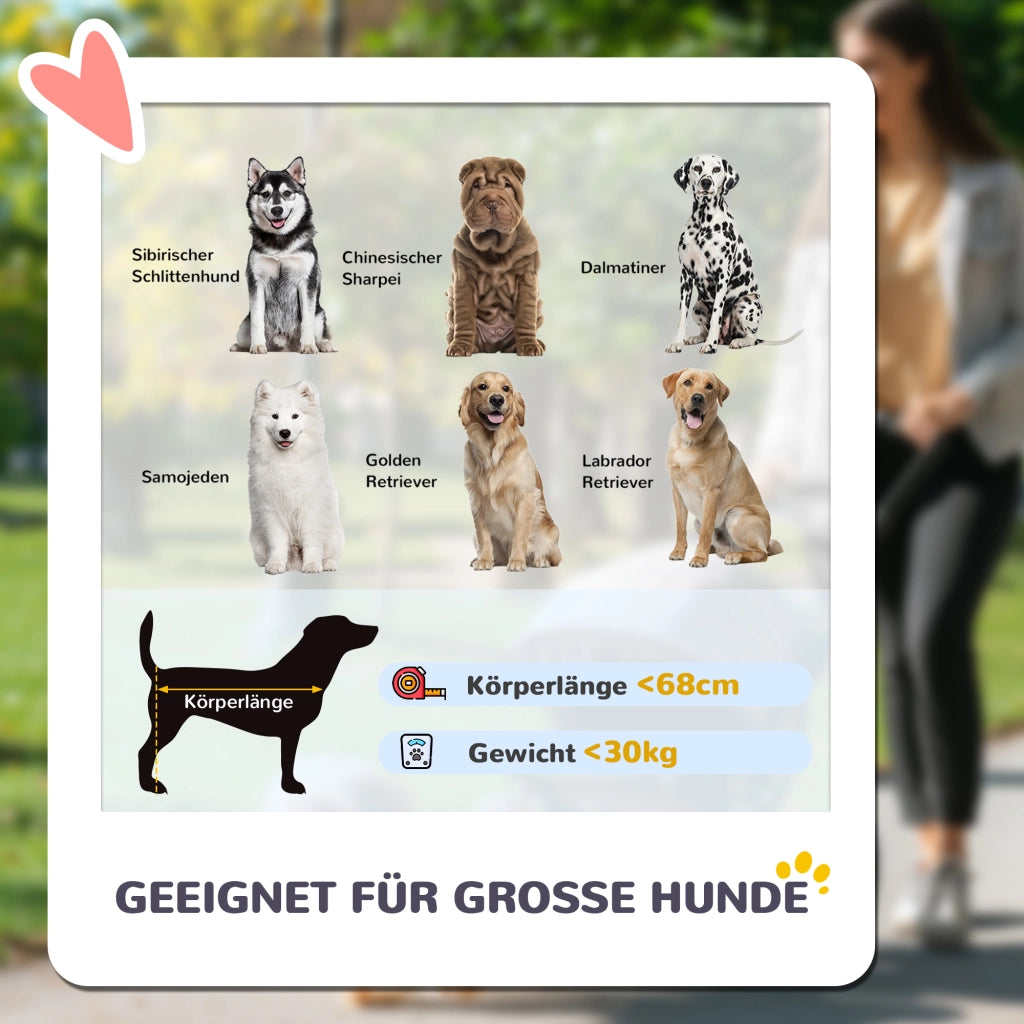 Carrello per Cani Pieghevole ¨C Zephmum ¨C Grigio