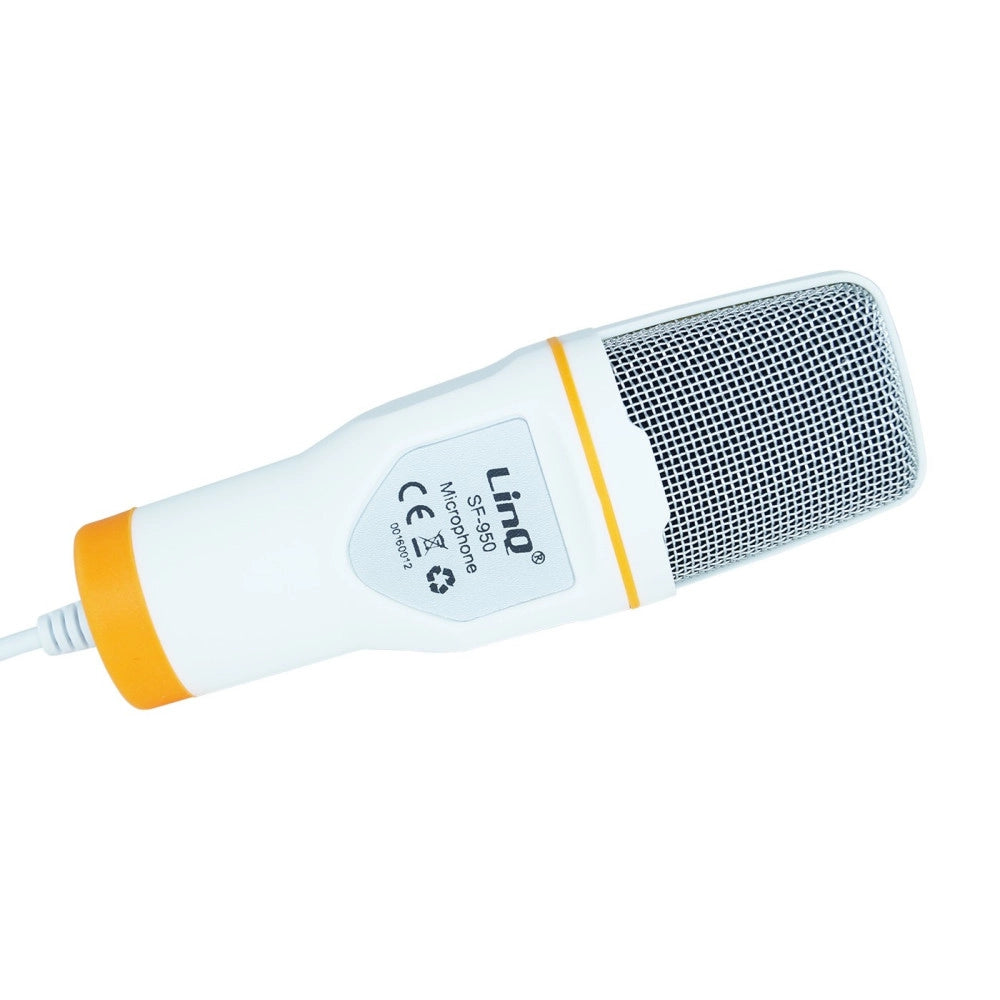 Trade Shop - Microfono Usb Supporto Tavolo Skype Pc Notebook Laptop Karaoke Skype Linq -