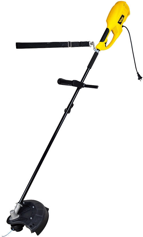 Vigor DE-1000 Decespugliatore Elettrico Asta Diritta 1000W Testina Filo 2 mm Diametro Taglio 350 mm
